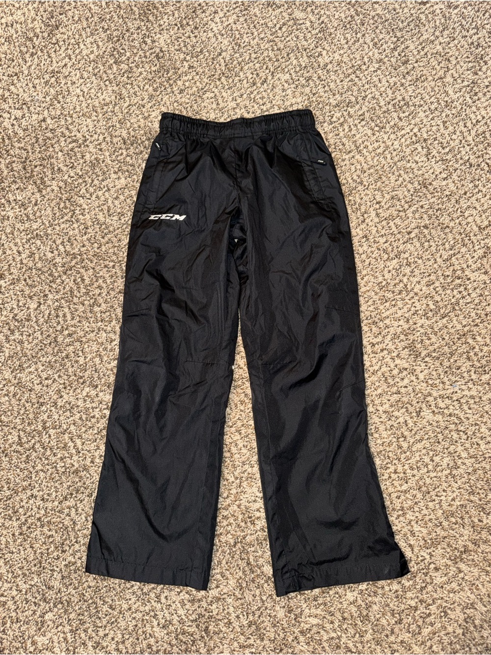 CCM Hockey Kids Black Athletic Wind Pants